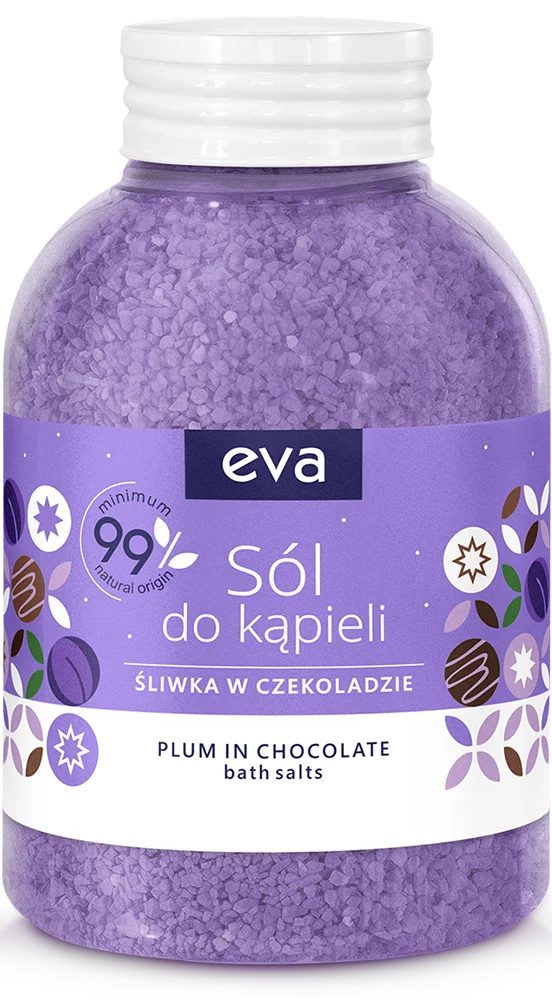 Eva Bath Salt Plum in Chocolate